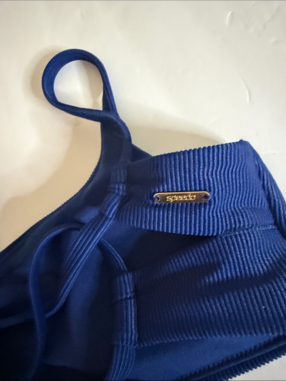 Speedo Blue Ribbed Two-Piece Swim Set - Picture 6 of 16